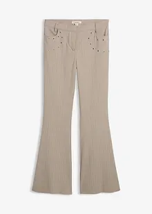 Pantalon flare fluide en viscose mélangée, bonprix Pantalon flare fluide en viscose mélangée, bonprix