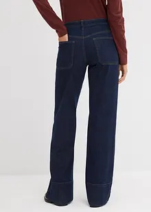 Wide-Leg-Jeans Mid Waist mit Bio Baumwolle, bonprix Wide-Leg-Jeans Mid Waist mit Bio Baumwolle, bonprix