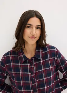 Gewebtes Nachthemd aus  Flanell mit Knopfleiste, bonprix Gewebtes Nachthemd aus  Flanell mit Knopfleiste, bonprix
