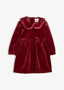Robe body en velours avec col Claudine et nœud, bonprix Robe body en velours avec col Claudine et nœud, bonprix