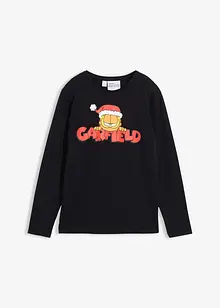 Langarmshirt Garfield mit Weihnachtsmotiv aus reiner Baumwolle, Garfield Langarmshirt Garfield mit Weihnachtsmotiv aus reiner Baumwolle, Garfield