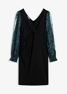 Robe courte et près du corps à manches fendues, bonprix Robe courte et près du corps à manches fendues, bonprix