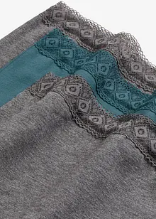 Lot de 3 slips coton taille haute, bonprix Lot de 3 slips coton taille haute, bonprix