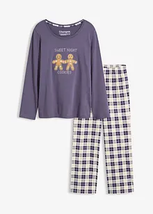 Pyjama mit Flanellhose, bonprix Pyjama mit Flanellhose, bonprix