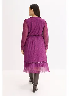 Midi-Jerseykleid aus Mesh, bonprix Midi-Jerseykleid aus Mesh, bonprix