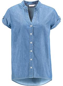 Chemisier en jean manches courtes, John Baner JEANSWEAR Chemisier en jean manches courtes, John Baner JEANSWEAR