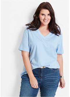 Lot de 5 t-shirts avec col en V, bpc bonprix collection Lot de 5 t-shirts avec col en V, bpc bonprix collection