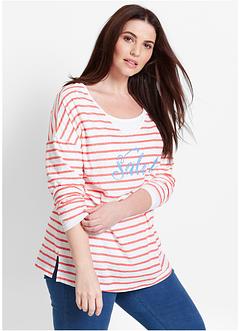 Shirt mit Kontrast-Schriftzug, Langarm, bpc bonprix collection Shirt mit Kontrast-Schriftzug, Langarm, bpc bonprix collection