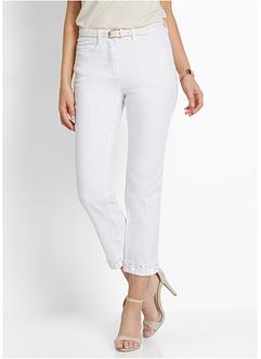 Jean extensible longueur 7/8 avec broderie, bpc selection premium Jean extensible longueur 7/8 avec broderie, bpc selection premium
