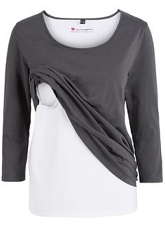 Umstandsshirt (sehr diskrete Stillfunktion), 3/4-Arm, bpc bonprix collection Umstandsshirt (sehr diskrete Stillfunktion), 3/4-Arm, bpc bonprix collection