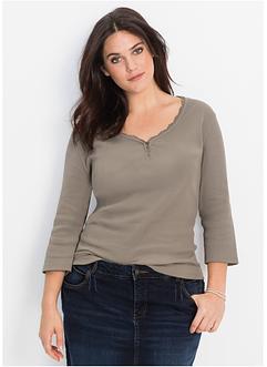 Lot 2 T-shirts côtelés, manches 3/4, John Baner JEANSWEAR Lot 2 T-shirts côtelés, manches 3/4, John Baner JEANSWEAR