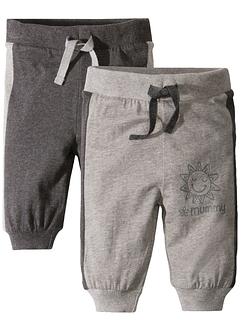 Lot de 2 pantalons sweat bébé en coton bio, bpc bonprix collection Lot de 2 pantalons sweat bébé en coton bio, bpc bonprix collection