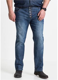 Jeans mit außen liegenden Knöpfen Regular Fit Straight, John Baner JEANSWEAR Jeans mit außen liegenden Knöpfen Regular Fit Straight, John Baner JEANSWEAR
