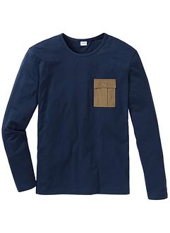 Langarmshirt mit Brusttasche Regular Fit, John Baner JEANSWEAR Langarmshirt mit Brusttasche Regular Fit, John Baner JEANSWEAR