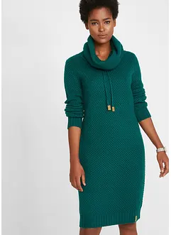 Strickkleid mit Schalkragen, bonprix Strickkleid mit Schalkragen, bonprix