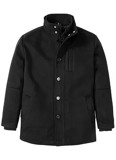 Winterjacke mit Windfang in Wolloptik, bonprix Winterjacke mit Windfang in Wolloptik, bonprix