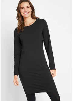Jerseykleid aus Baumwolle mit Stretch (2er Pack), bonprix Jerseykleid aus Baumwolle mit Stretch (2er Pack), bonprix
