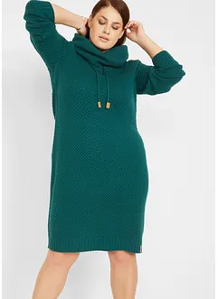 Strickkleid mit Schalkragen, bonprix Strickkleid mit Schalkragen, bonprix