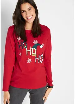 T-shirt de Noël manches longues, bonprix T-shirt de Noël manches longues, bonprix