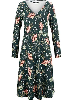 Baumwoll-Jerseykleid in Wickeloptik, bonprix Baumwoll-Jerseykleid in Wickeloptik, bonprix