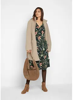 Baumwoll-Jerseykleid in Wickeloptik, bonprix Baumwoll-Jerseykleid in Wickeloptik, bonprix