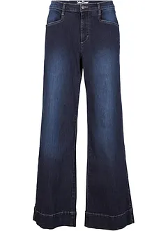 Wide Leg Jeans Mid Waist, Stretch, bonprix Wide Leg Jeans Mid Waist, Stretch, bonprix