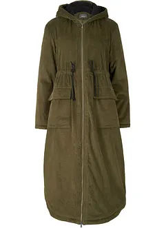 Cord-Mantel mit Teddy-Fleece Kapuze aus reiner Baumwolle, bonprix Cord-Mantel mit Teddy-Fleece Kapuze aus reiner Baumwolle, bonprix