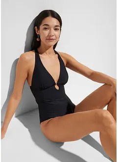 Maillot 1 pièce à décolleté plongeant, bonprix Maillot 1 pièce à décolleté plongeant, bonprix