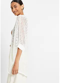 Longstrickjacke mit Lochmuster, bonprix Longstrickjacke mit Lochmuster, bonprix
