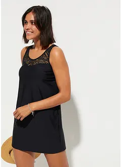 Schnelltrocknender Long-Tankini mit Spitze (2-tlg.Set), bonprix Schnelltrocknender Long-Tankini mit Spitze (2-tlg.Set), bonprix