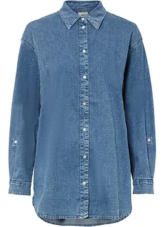 Chemisier en jean extensible oversize, bonprix Chemisier en jean extensible oversize, bonprix