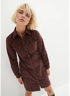 Hemdblusenkleid Cord, Stretch, bonprix Hemdblusenkleid Cord, Stretch, bonprix