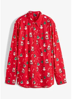 Langarmhemd mit Weihnachtsmotiv aus reiner Baumwolle, bonprix Langarmhemd mit Weihnachtsmotiv aus reiner Baumwolle, bonprix