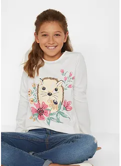 Langarmshirt aus reiner Bio-Baumwolle (2er-Pack), bonprix Langarmshirt aus reiner Bio-Baumwolle (2er-Pack), bonprix