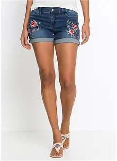 Jeans-Shorts Mid Waist, Stickerei, bonprix Jeans-Shorts Mid Waist, Stickerei, bonprix