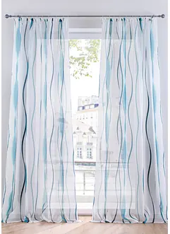 Gardine mit Wellenmuster (1er Pack), bonprix Gardine mit Wellenmuster (1er Pack), bonprix