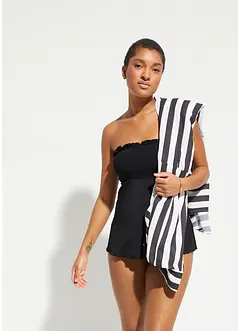 Gesmokter Bandeau-Tankini (2-tlg.Set), bonprix Gesmokter Bandeau-Tankini (2-tlg.Set), bonprix