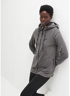 Long-Fleecejacke mit Reißverschluss-Taschen, bonprix Long-Fleecejacke mit Reißverschluss-Taschen, bonprix