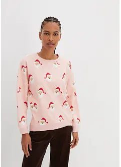 Weihnachts-Sweatshirt mit Vokuhila Saum, bonprix Weihnachts-Sweatshirt mit Vokuhila Saum, bonprix