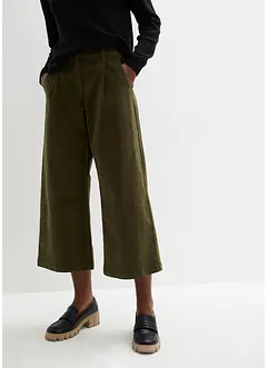 Jupe-culotte en velours côtelé stretch avec taille haute confortable, longueur 7/8, bonprix Jupe-culotte en velours côtelé stretch avec taille haute confortable, longueur 7/8, bonprix