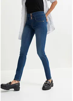 High Waist Skinny-Jeans mit langer Knopfleiste, bonprix High Waist Skinny-Jeans mit langer Knopfleiste, bonprix