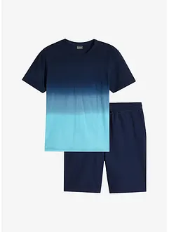 T-Shirt und Sweat-Bermuda  (2-tlg.Set) aus reiner Baumwolle, bonprix T-Shirt und Sweat-Bermuda  (2-tlg.Set) aus reiner Baumwolle, bonprix