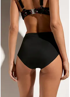 Lot de 2 bas de bikini sculptants en polyamide recyclé, maintien fort, bonprix Lot de 2 bas de bikini sculptants en polyamide recyclé, maintien fort, bonprix