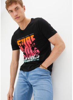 T-Shirt aus Bio Baumwolle, Slim Fit, RAINBOW