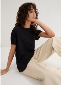 Longshirt aus nachhaltiger Viskose mit rundem Saum, bpc bonprix collection