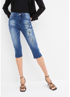 Capri-Jeans mit Schmetterlingsdruck, BODYFLIRT boutique