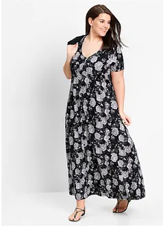 Robe longue manches courtes, bonprix Robe longue manches courtes, bonprix