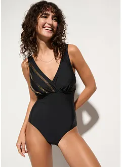 Badeanzug mit Pailletten, bonprix Badeanzug mit Pailletten, bonprix