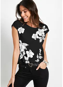 T-shirt à motif floral, bonprix T-shirt à motif floral, bonprix