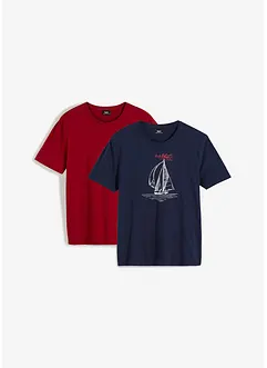 T-Shirt (2er Pack) aus reiner Bio-Baumwolle, bonprix T-Shirt (2er Pack) aus reiner Bio-Baumwolle, bonprix
